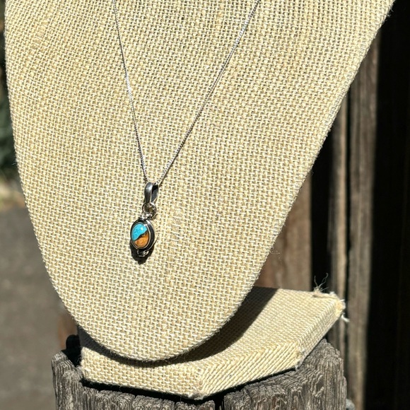 Spiny Oyster, Turquoise Poison Necklace - Picture 3 of 16